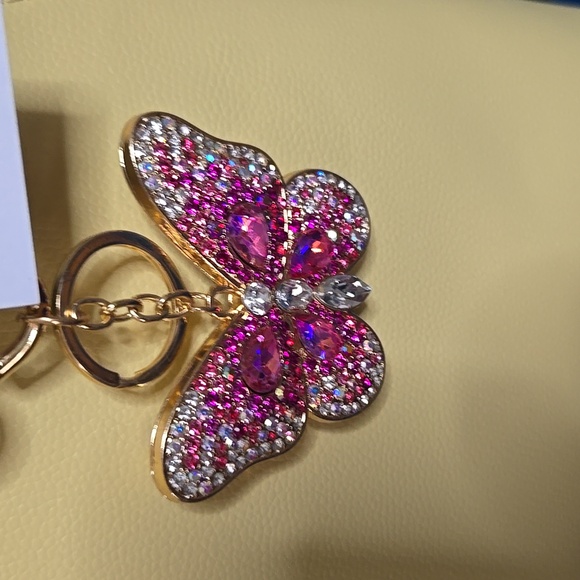 Kate Spade Yellow Leather Handbag NWTS With Added Bag Charm - Picture 3 of 7